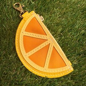 Portland Leather Goods Orange Slice Coin Ourse Keychain